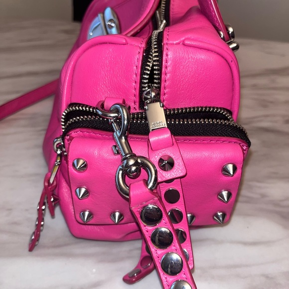 Marc Jacobs Studded Pushlock Mini Satchel – Magenta, Used, Great Shape - Picture 3 of 16